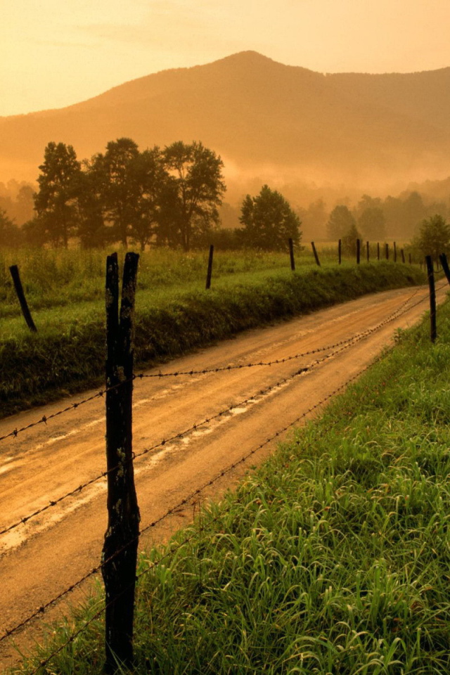 Дорога за колючей проволокой