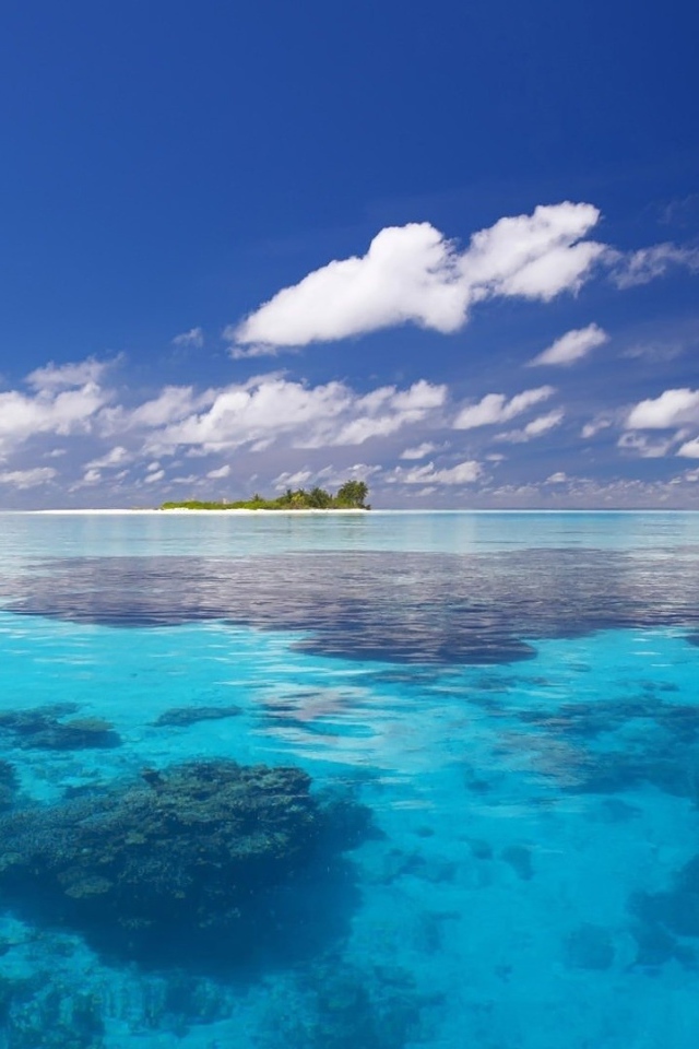 Райский остров среди мелководья