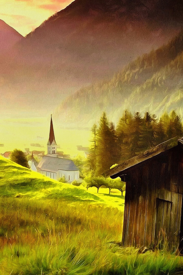 Сказочно красивый горный пейзаж