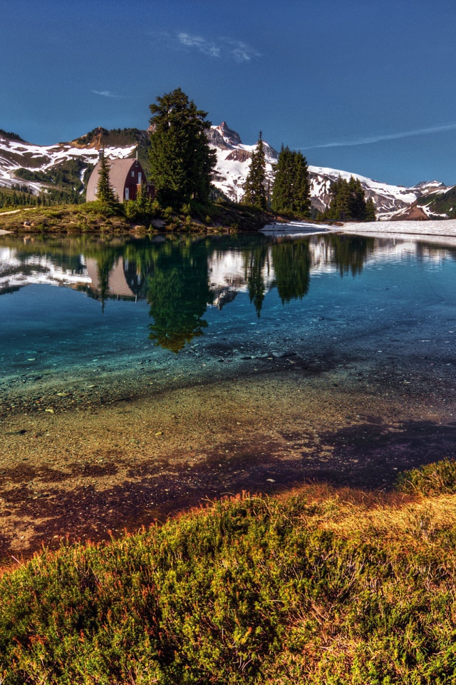 Горная река, фото HDR