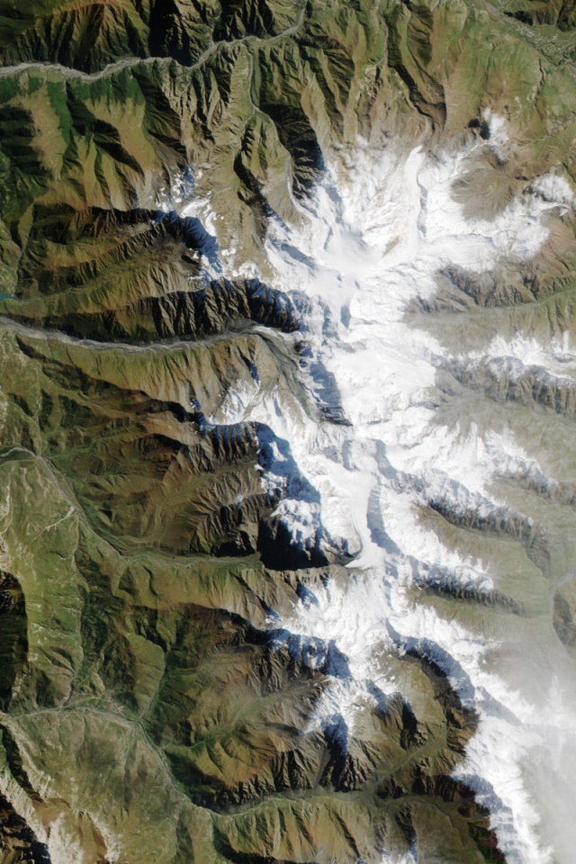 Фото гор из космоса