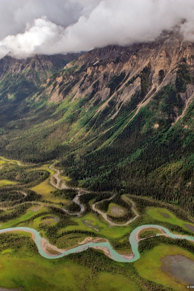 Зеленая долина с рекой 