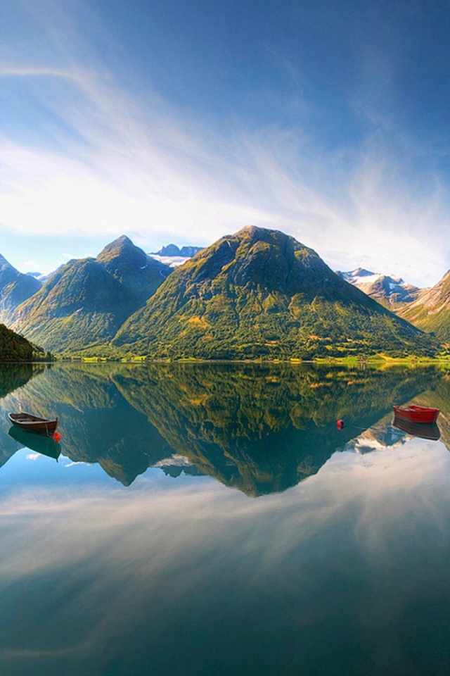 Горное озеро в Норвегии