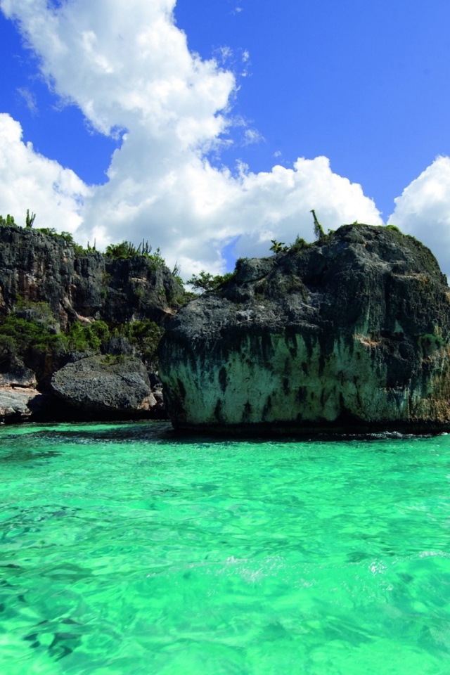 Бирюзовая вода тропического моря