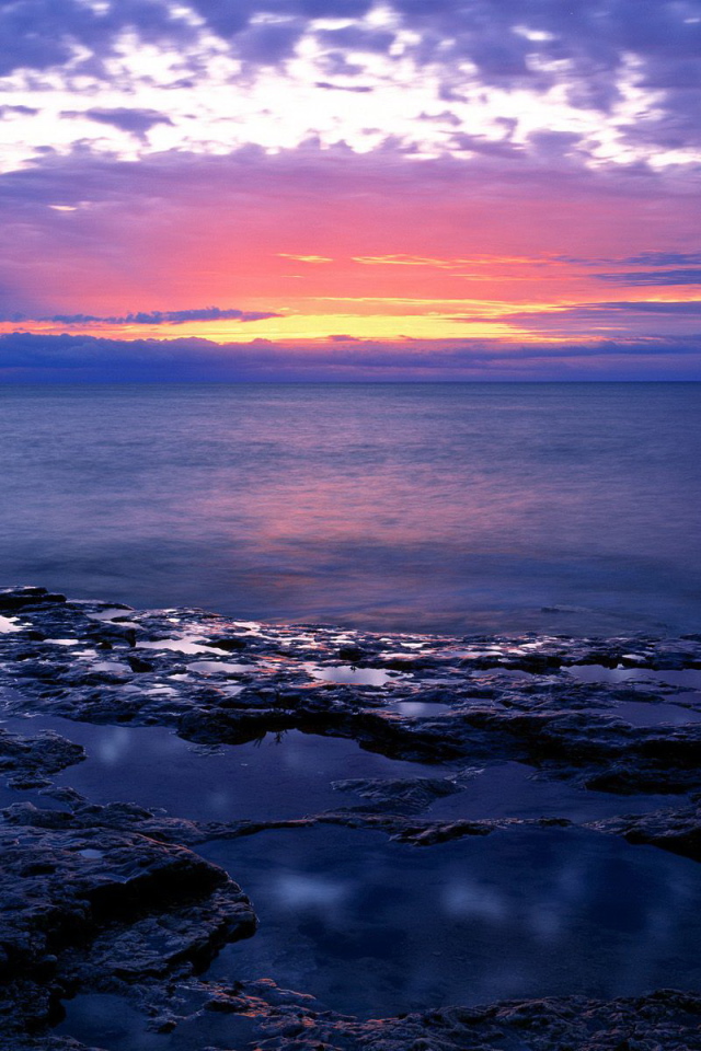 Закат над океаном 1