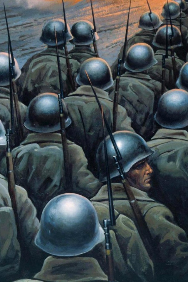 Солдаты идут на войну