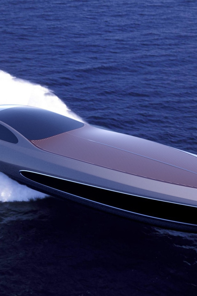 Катер будущего в море