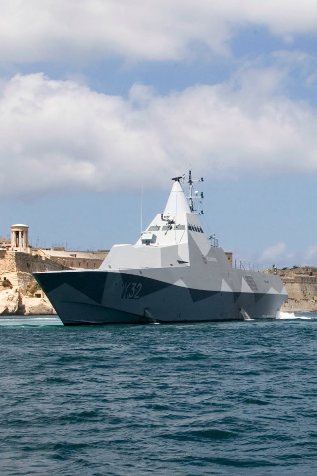 Футуристический военный корвет