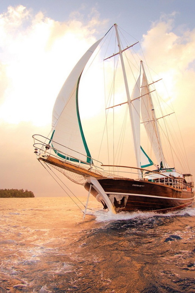 Роскошная яхта на Мальдивах