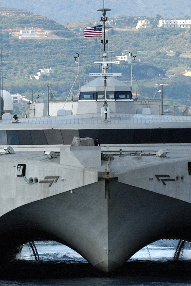 Скоростной военный корабль США