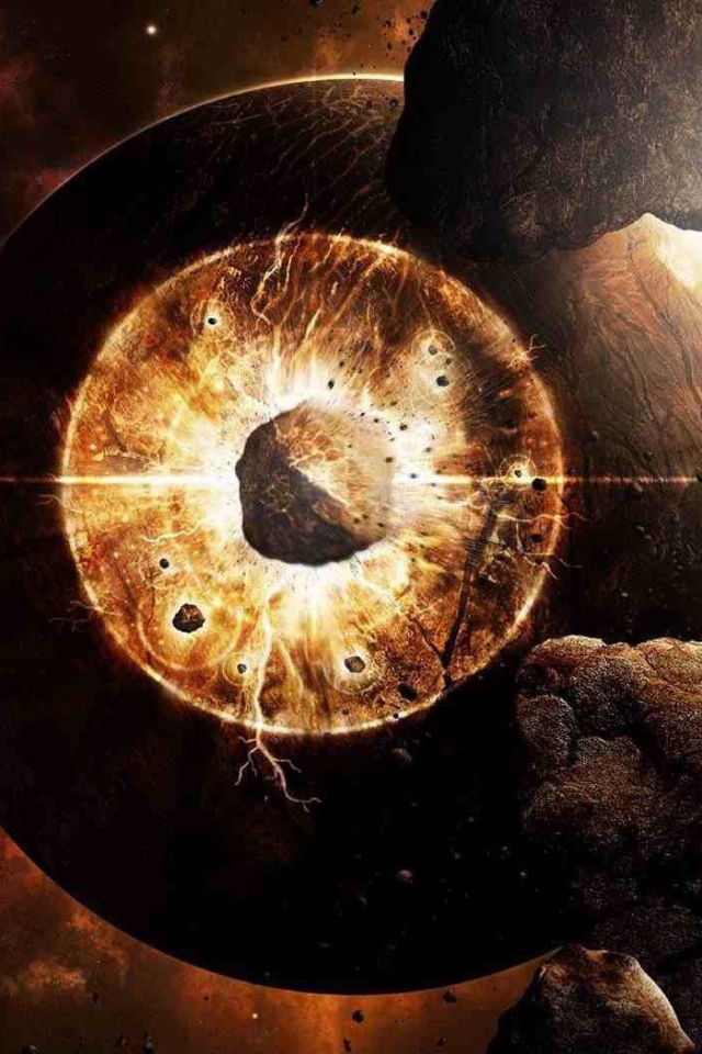 Астероид врезался в луну