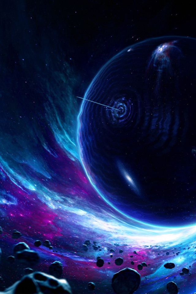 Астероиды в притяжении черной дыры