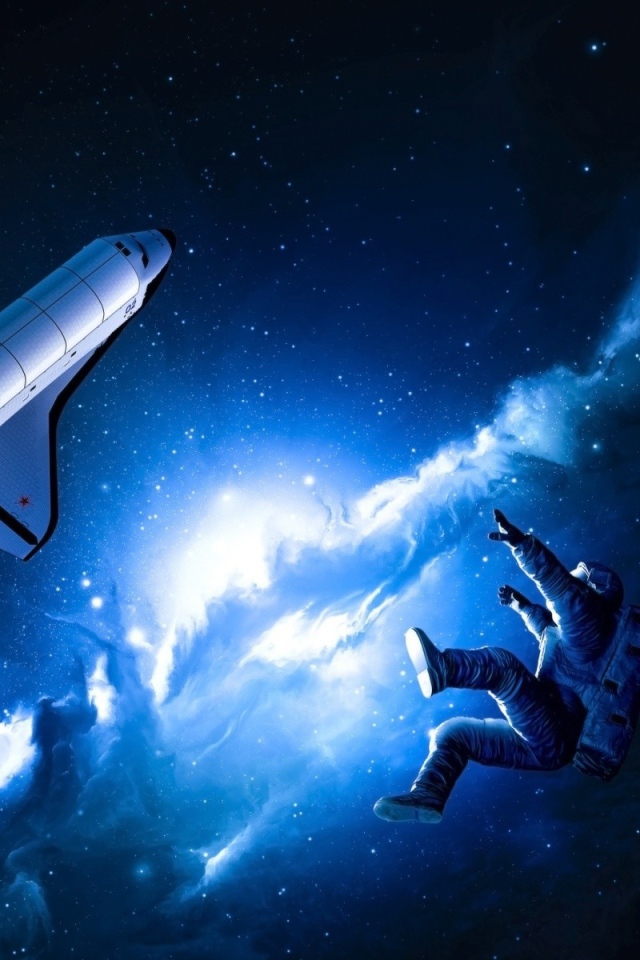 Космонавт потерял связь с шаттлом