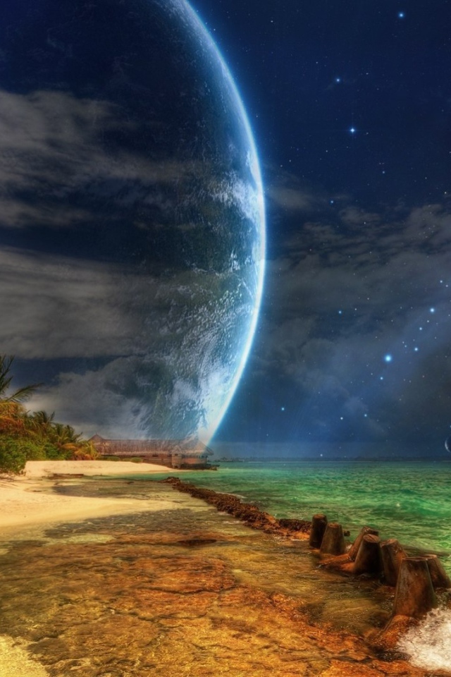 Пляж на другой планете