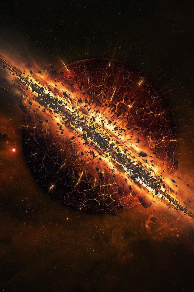 Красивая космическая катастрофа