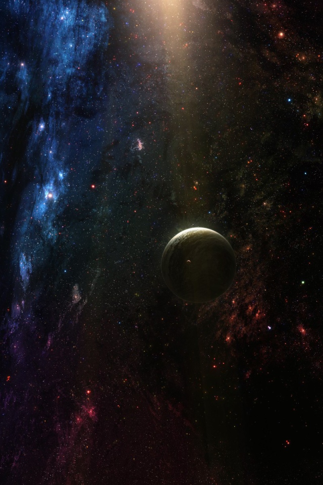 Черная необитаемая планета странник