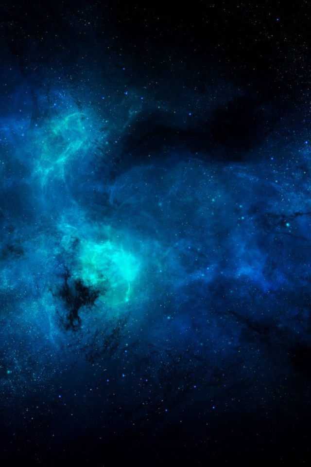 Голубая туманность на краю вселенной