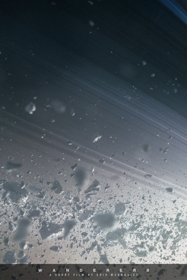 Космонавт среди камней на орбите Сатурна, фильм Wanderers