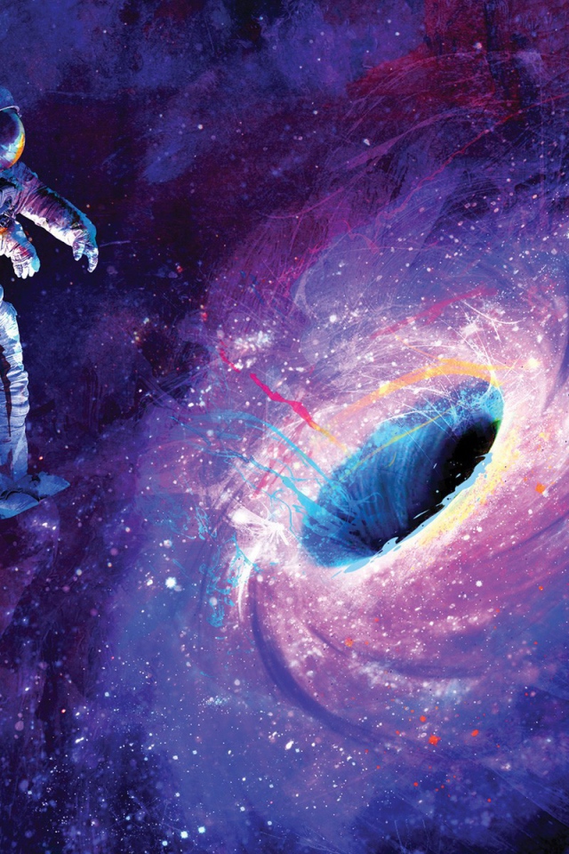 Космонавт попал в притяжение черной дыры