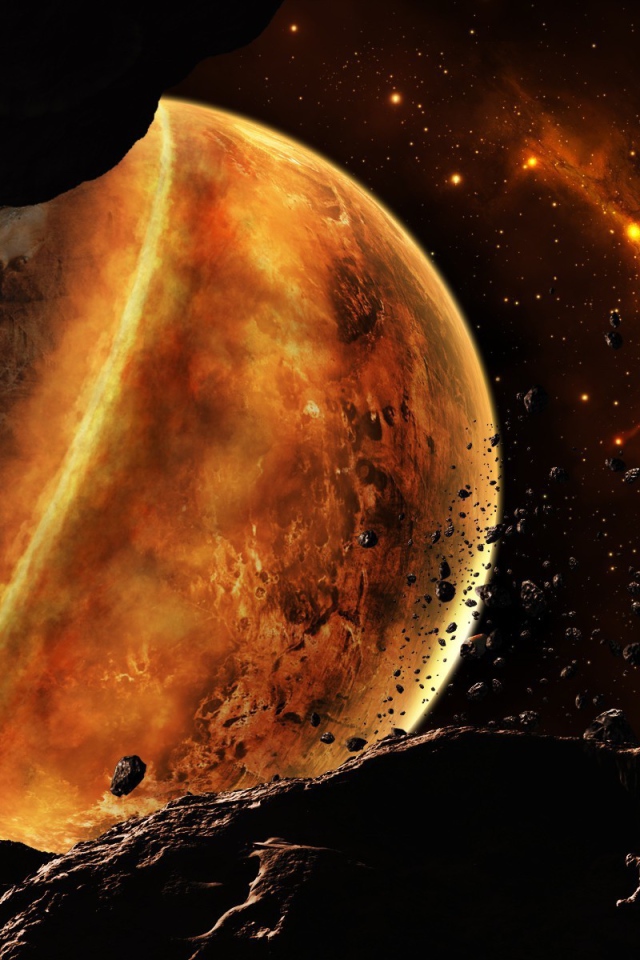 Разрушение планет и астероидов в космосе