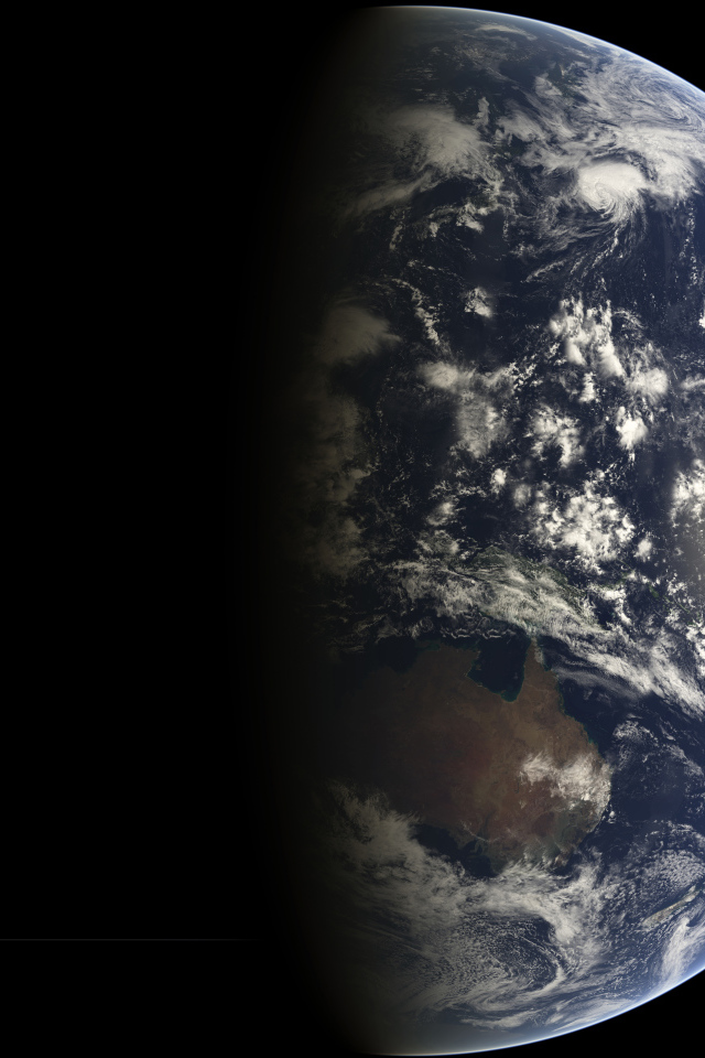 Земля и Луна в космосе