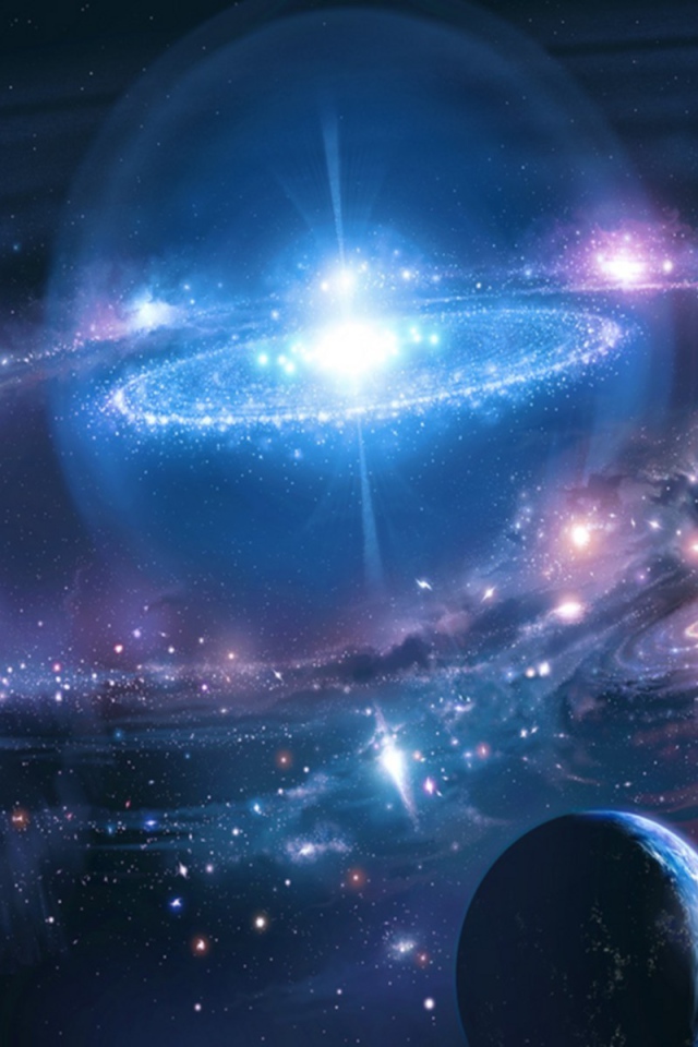 Галактика в плазменном пузыре