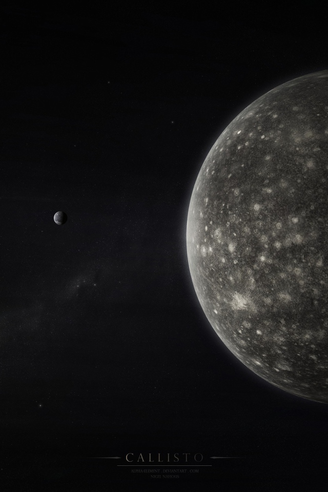 Спутник Юпитера Каллисто