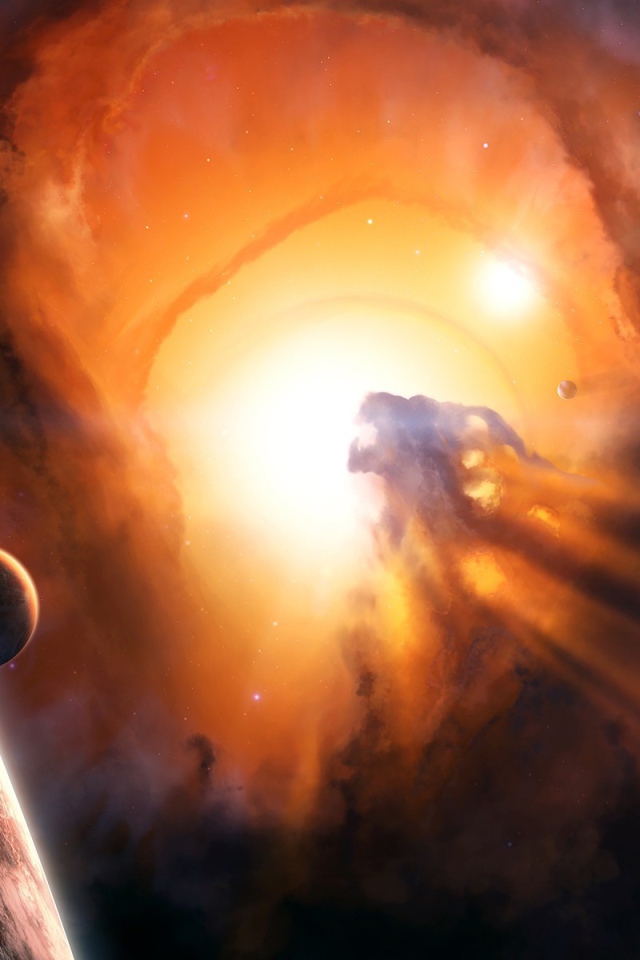 Вспышка звезды в планетной системе