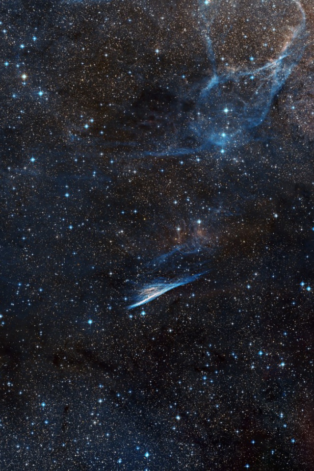 Туманность Карандаш в космосе