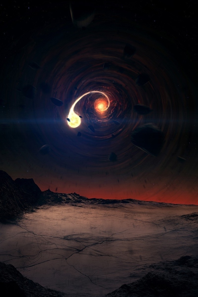 Планета неотвратимо летит в черную дыру