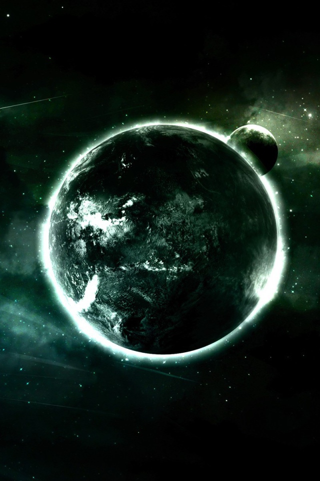 Планета в алмазном кольце