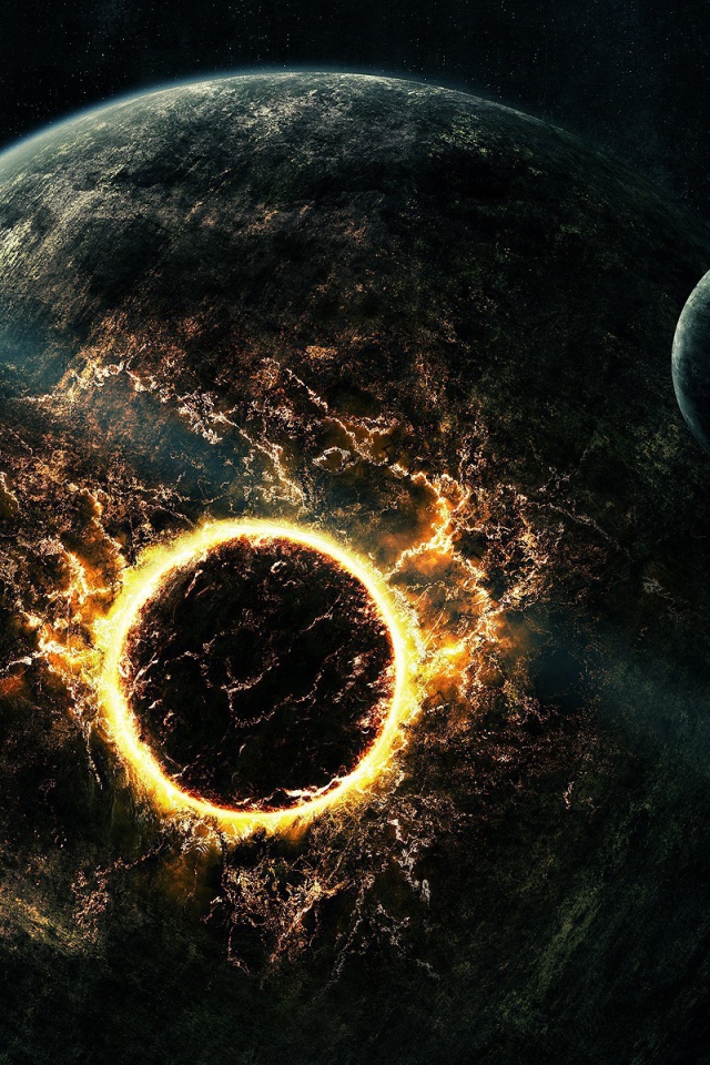 Спутники врезаются в планету