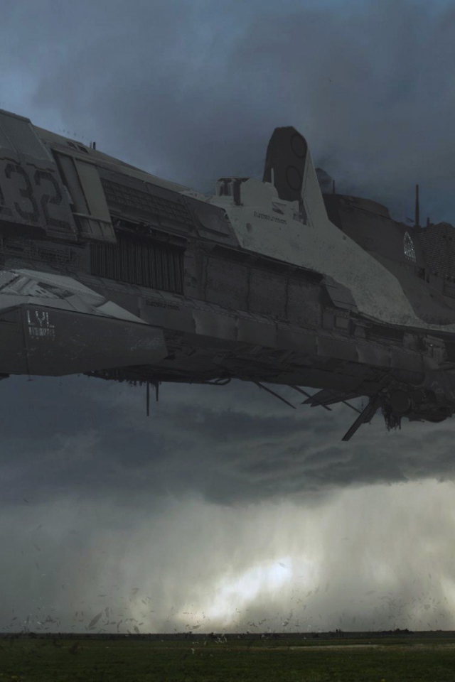 Космический корабль садится на чужую планету