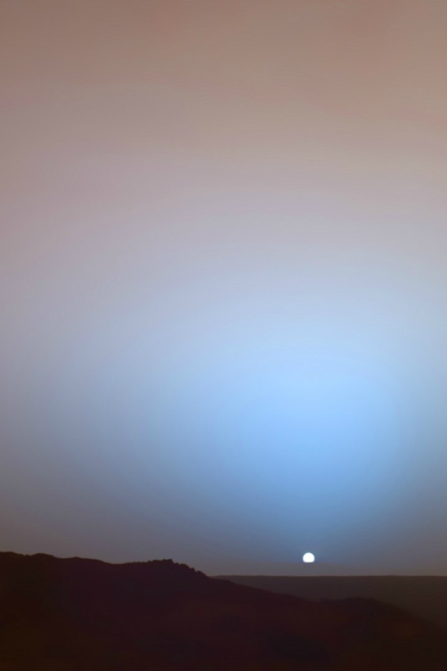 Закат Солнца на Марсе