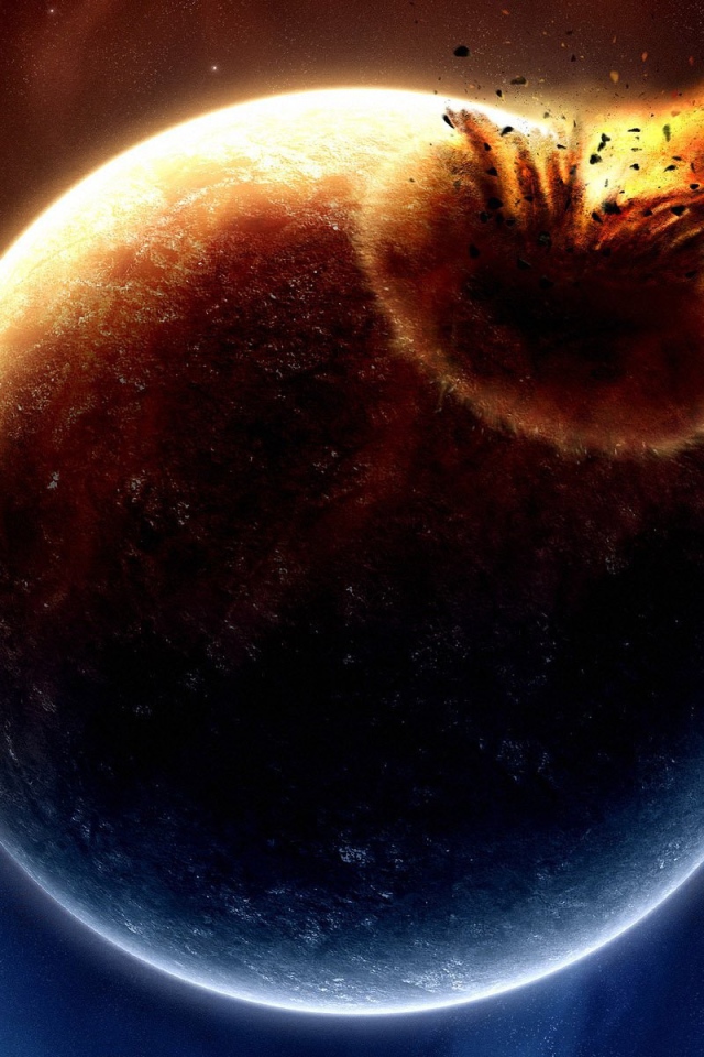 Комета врезалась в планету