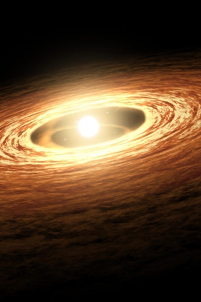 Кольцо газа вокруг тусклой звезды