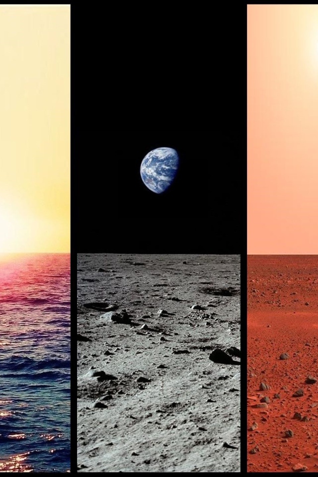 Виды снятые луноходом и марсоходом