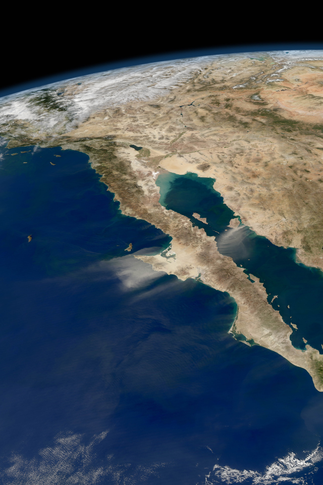 Вид на Калифорнию из космоса