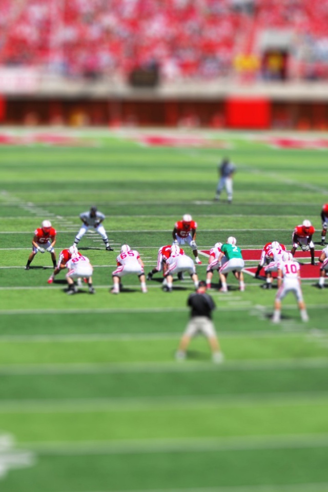 Американский футбол на стадионе