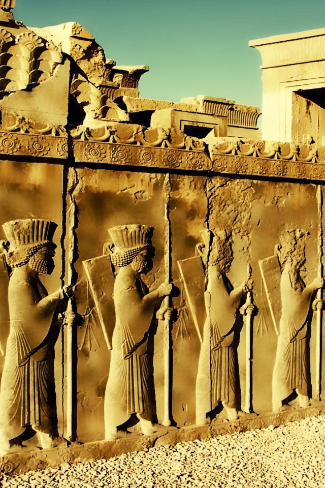 Древние барельефы Персеполиса, Иран