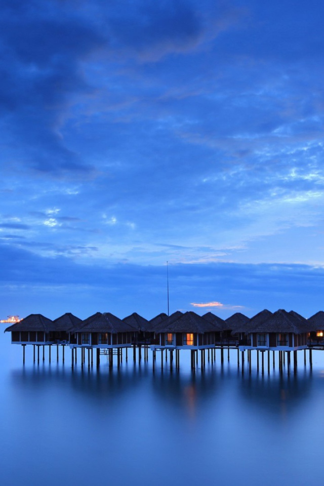 Дома на сваях в Пенанг, Малайзия