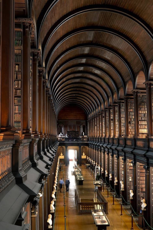 Библиотека в колледже в Дублине