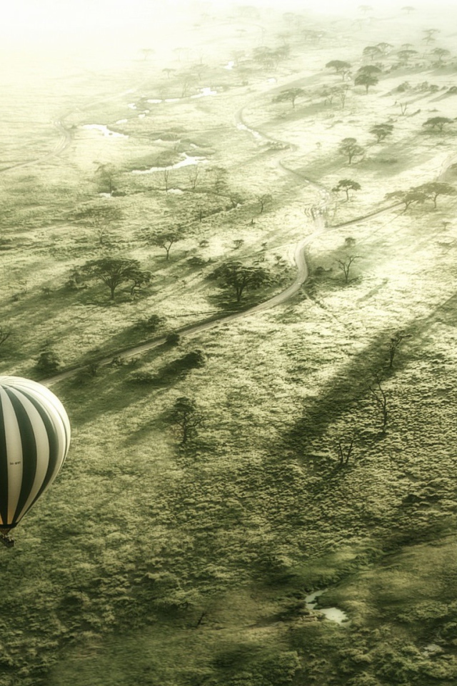 Полет на воздушном шаре, Серенгети Африка