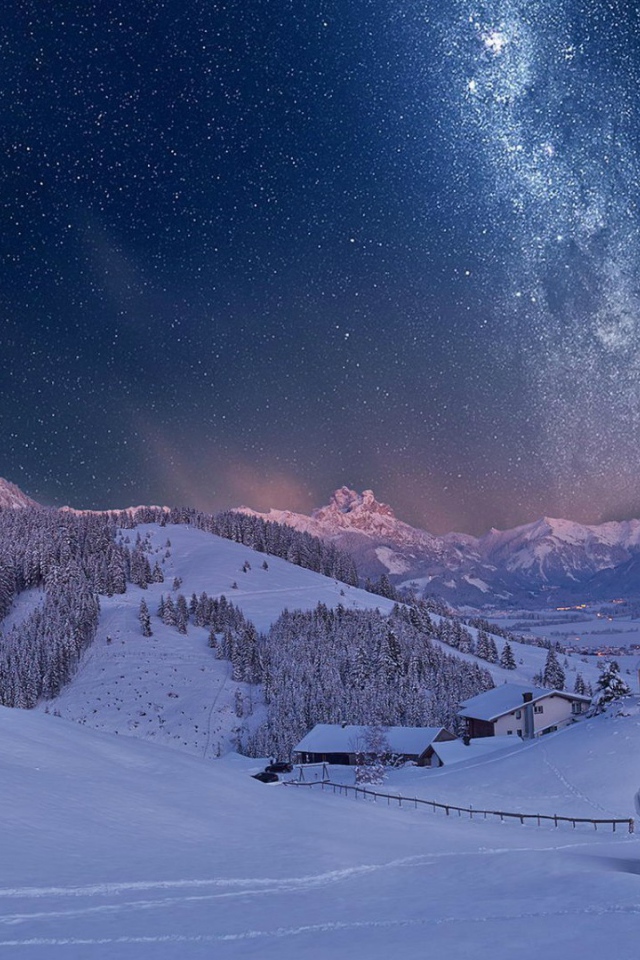 Tyrolean mountains in the winter, Austria