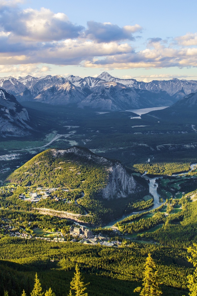 Панорама парка Банф, Канада