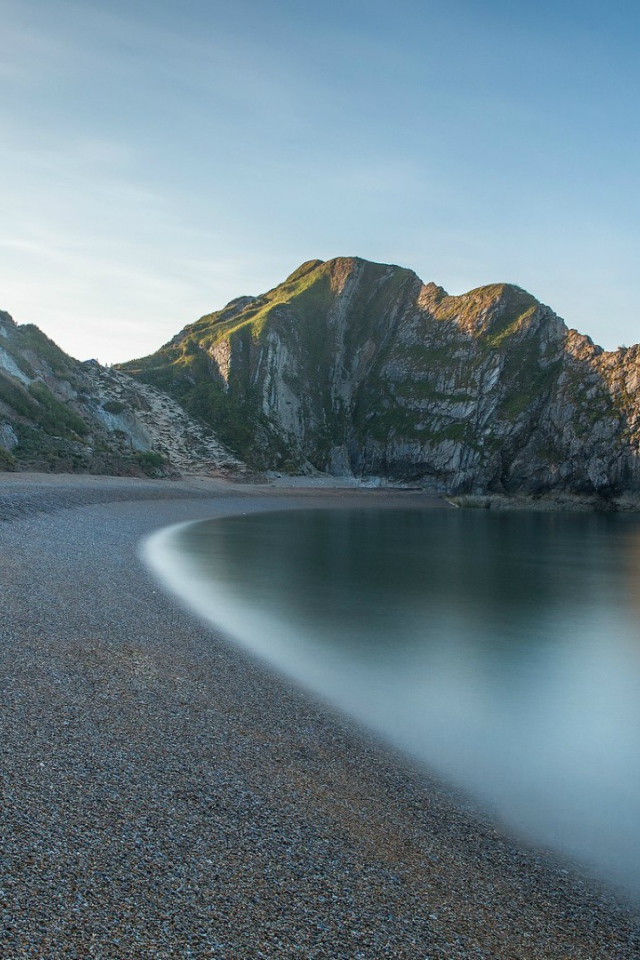 Скала на побережье в Англии