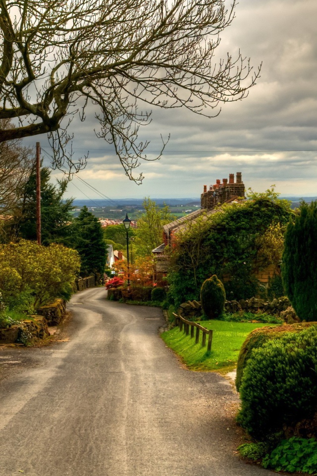 Улица в деревне в Англии