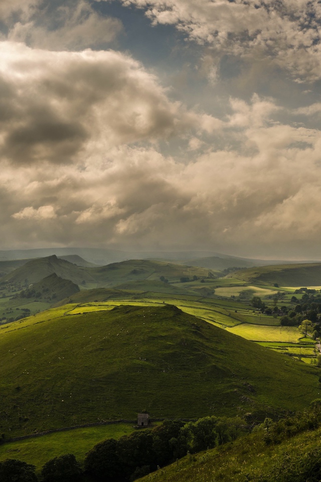 View from the heights of the hills of Great Britain