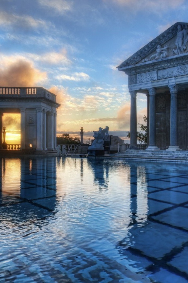 Greek architecture, swimming pool