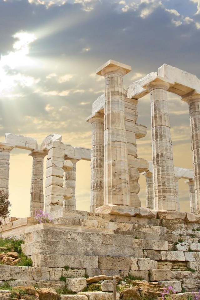 Руины храма Зевса в Афинах, Греция